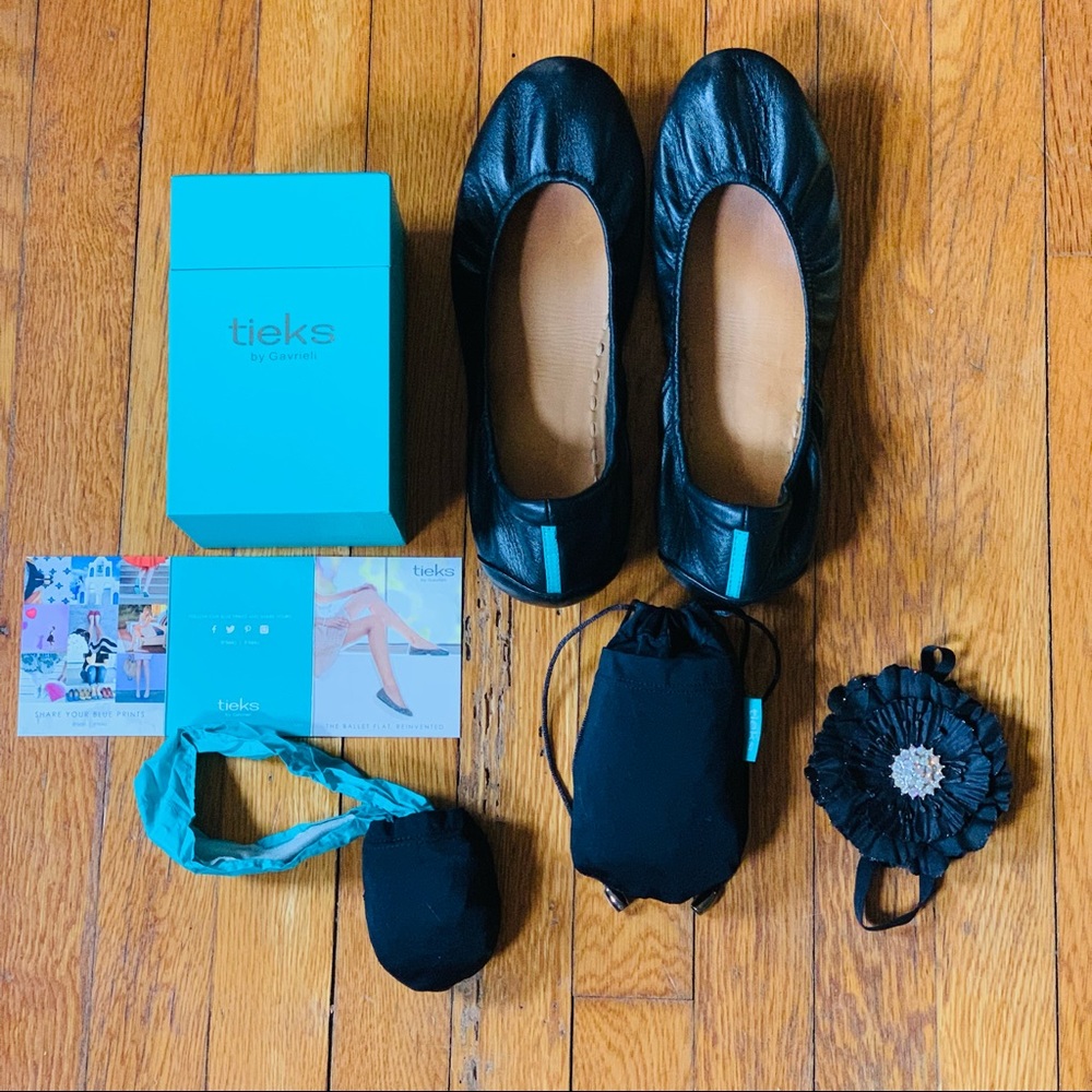 Matte Black Tieks by Gavrieli Size 11 & ACCESSORIES